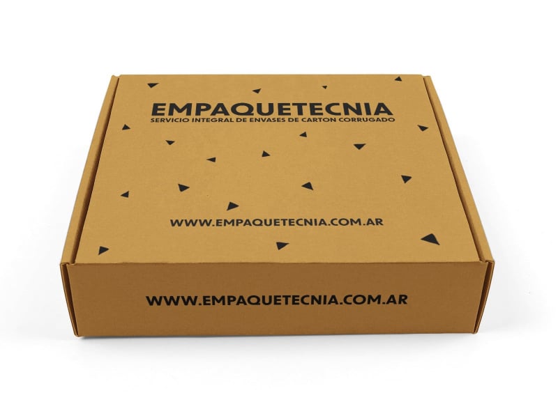 Caja troquelada de cartón corrugado